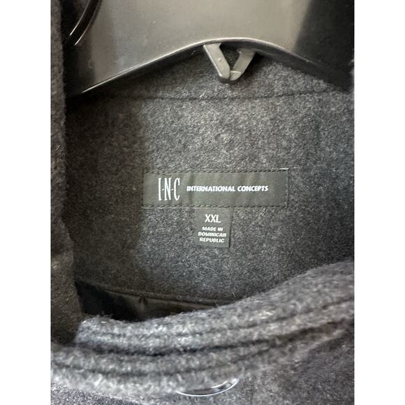 Inc International Concepts Pea Coat Womens Dark Gray Wool Blend Size XXL NWT - Picture 4 of 13